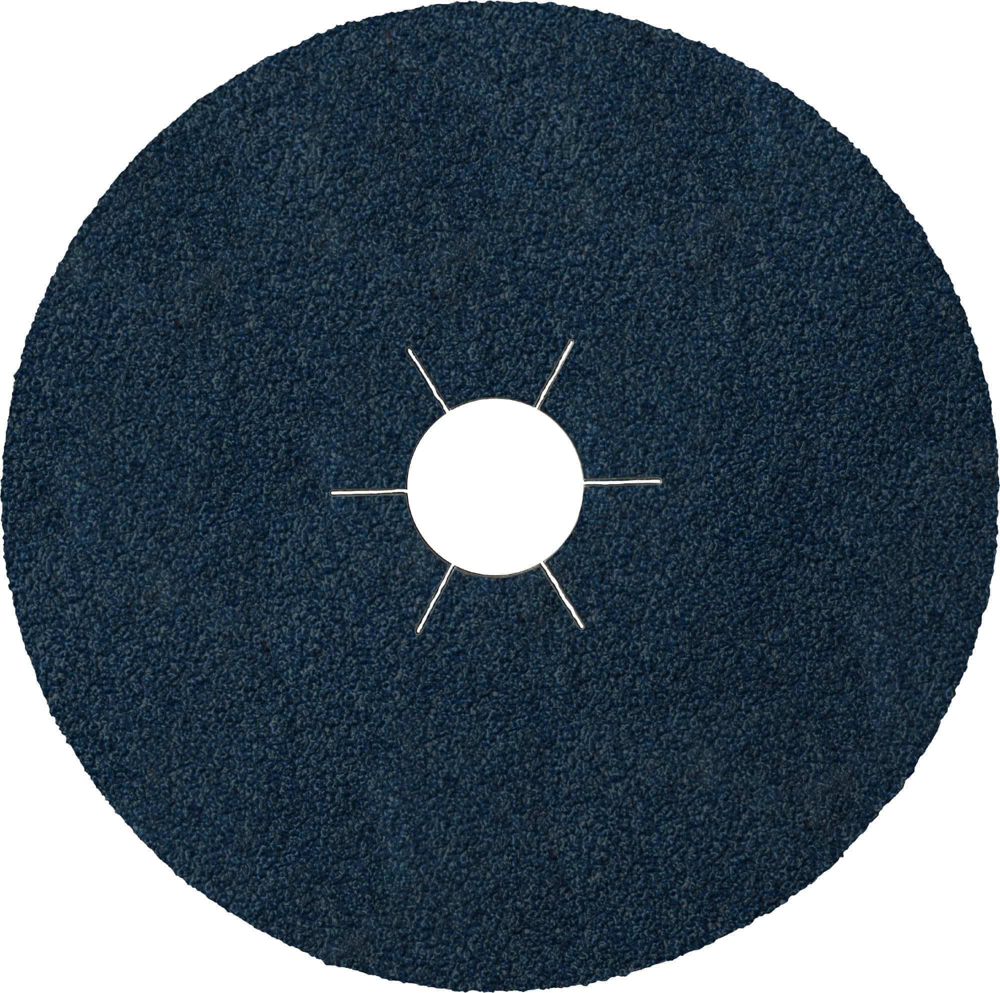 KLINGSPOR CS 565 Fiberscheibe 97643, Ø 125 mm x ø 22 mm, P24, 6-fach Schlitz = Ausführung (30), Z, Zirkonkorund, Für universal Metall, Stahl & Edelstahl Schleifanwendungen