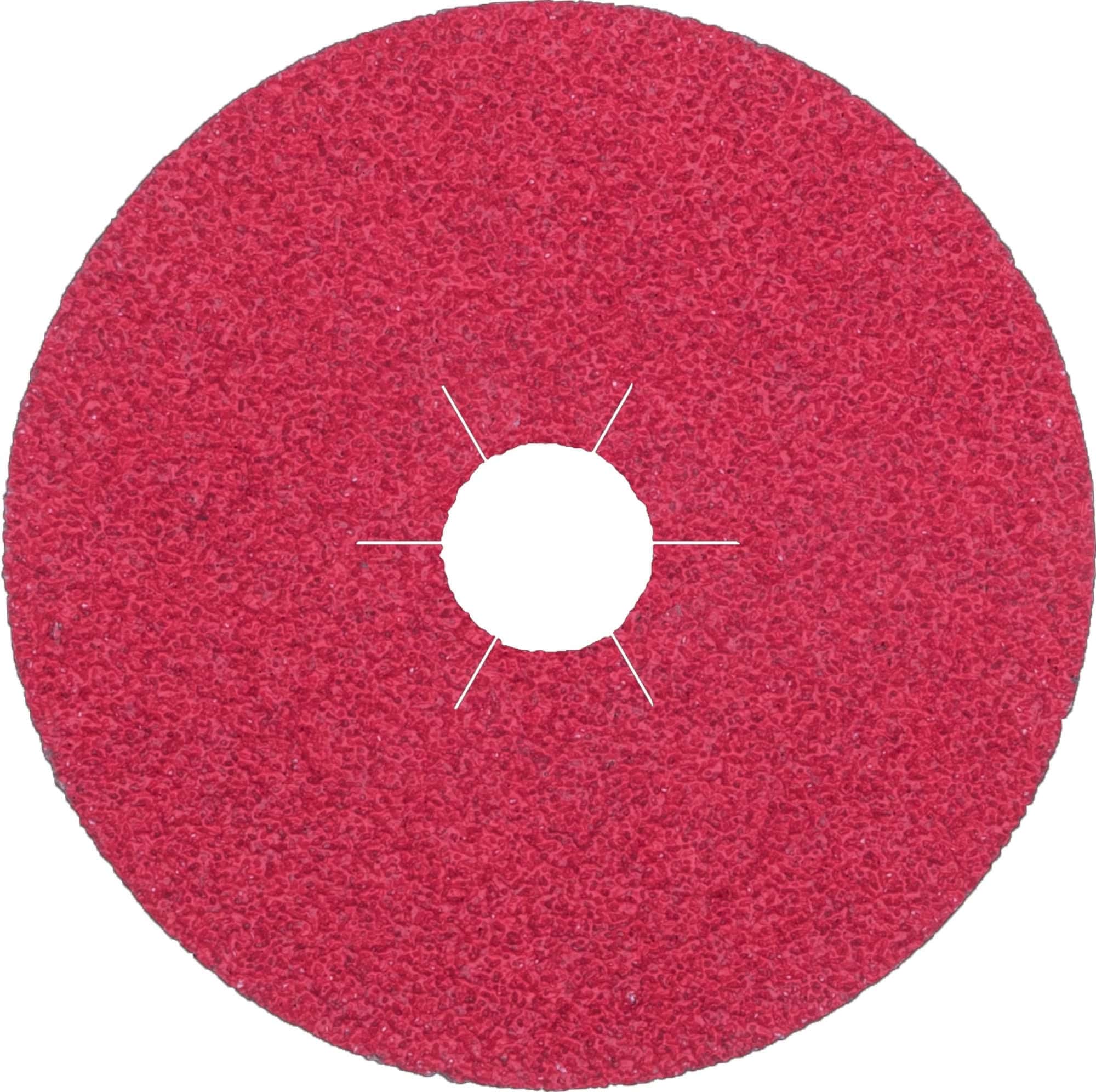 KLINGSPOR FS 964 ACT Fiberscheibe 330492, Ø 180 mm x ø 22 mm, P36, 6-fach Schlitz = Ausführung (30), K, Keramikkorn, Für Stahl & Edelstahl Schleifanwendungen