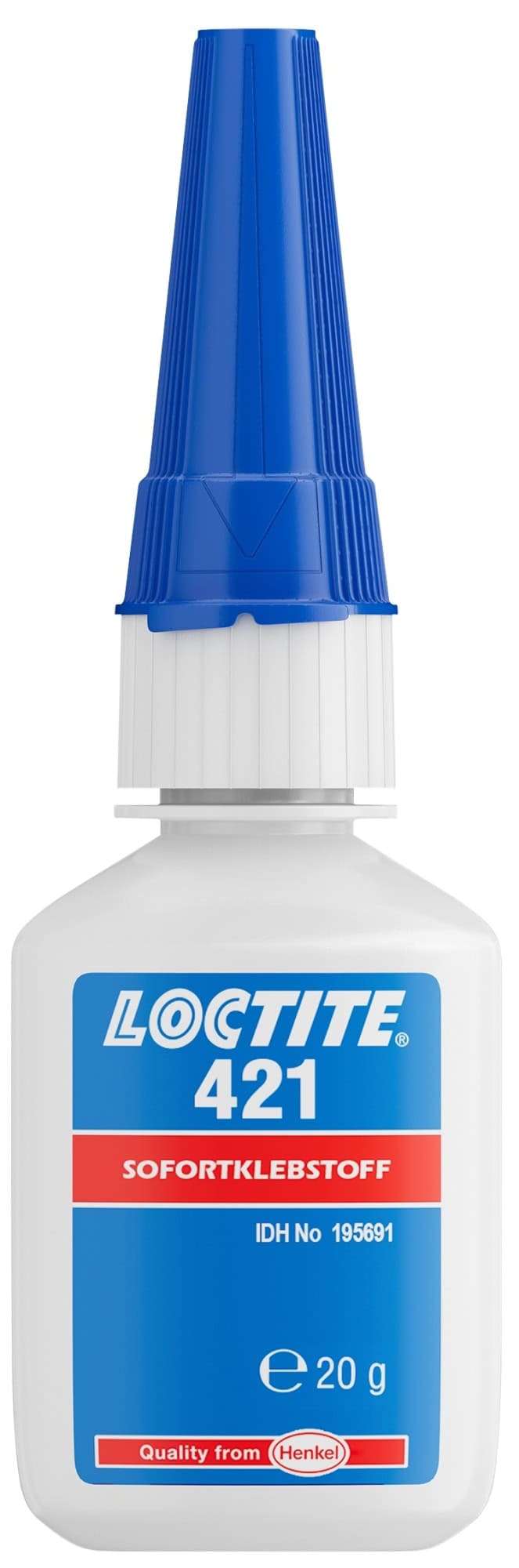 Henkel™ Loctite® 421 Sofortklebstoff, 20 g, Transparent, 195691, Für das Verbinden von schwer verklebbaren Materialien