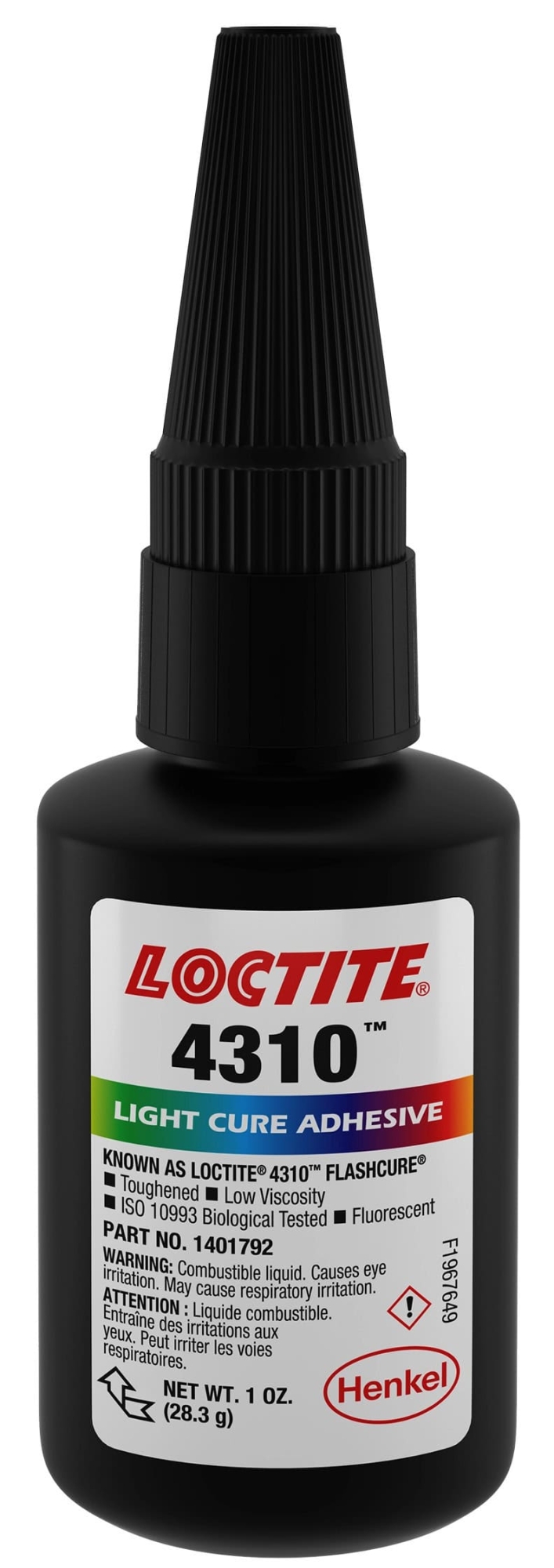 Henkel™ Loctite® 4310 UV Klebstoff, 28 g, Transparent, 2181414, Hohe Haftfestigkeit auf Kunststoffen