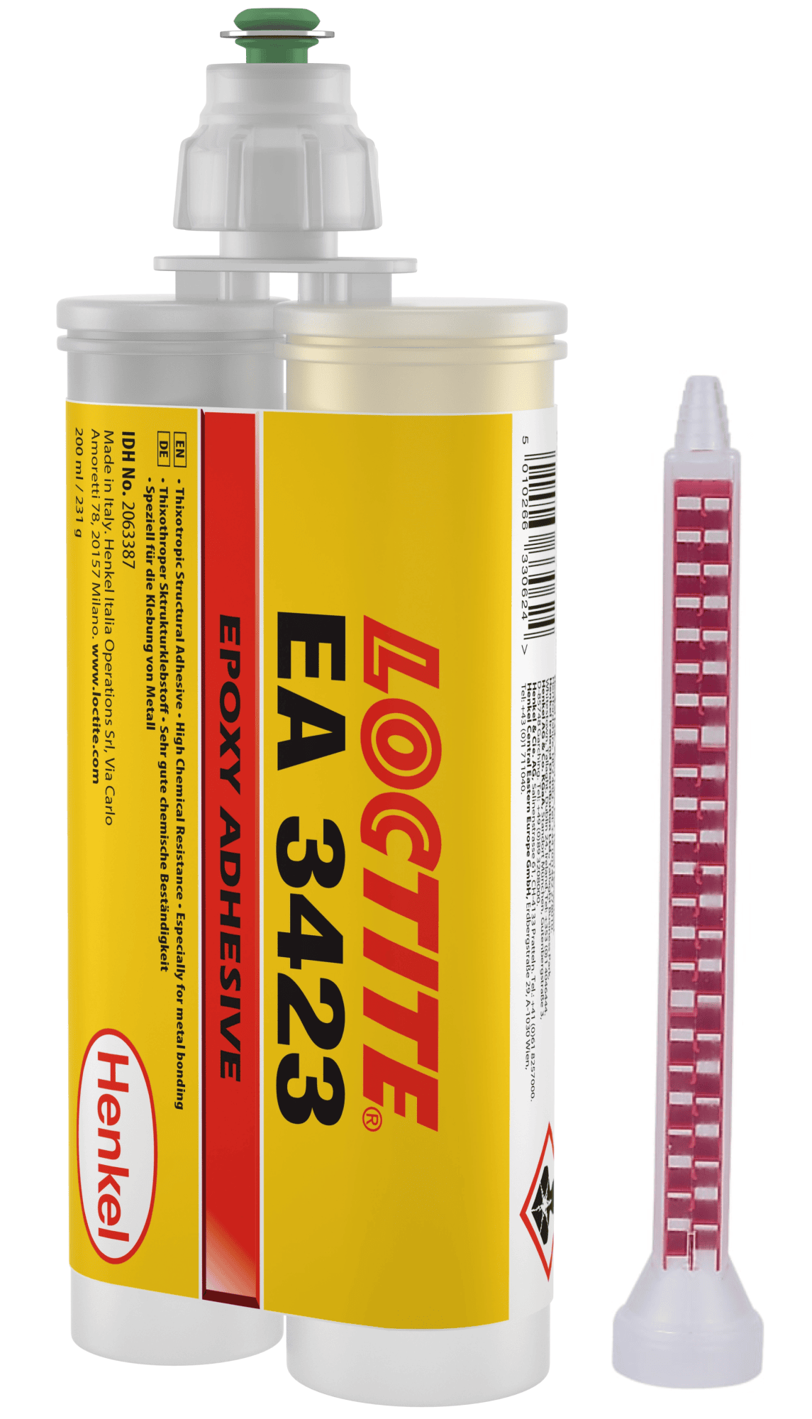 Henkel™ Loctite® Epoxid Strukturklebstoff EA 3423, 200 ml, Grau, 1:1, Fest, 2K, 2063387, Für universelle Anwendungen