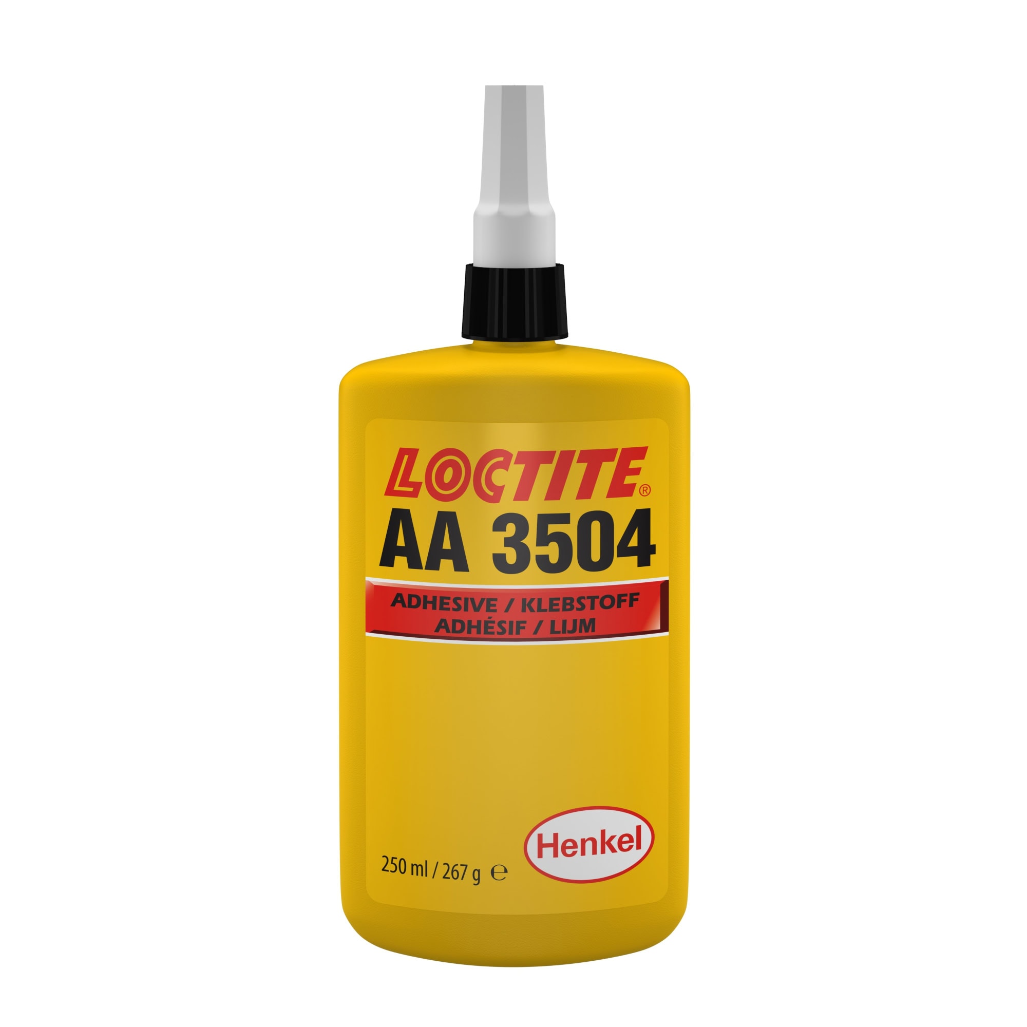 Henkel™ Loctite® Acrylat Klebstoff AA 3504, 250 ml, Bernsteinfarben, Flüssig, 1K, 195539, Für Ferritklebungen