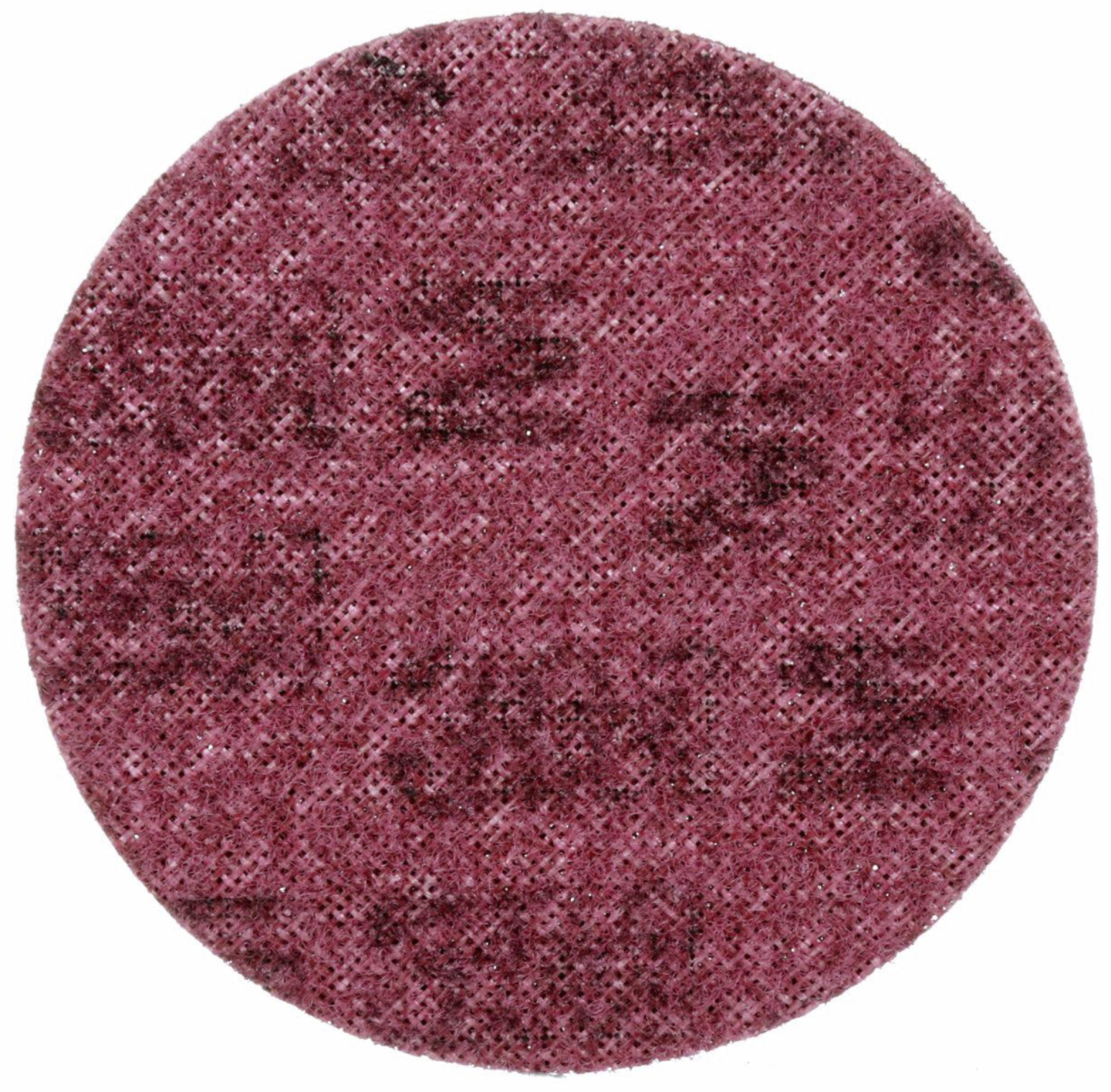 Preview: 3M™ Scotch-Brite™ Vliesscheibe SC-DH 03758, Ø 178 mm, P220 - 280, Medium, Metall & Edelstahl — Entgraten, Reinigen, Finish, Rot, A, 6.000 U./Min., Kletthaftend, Ohne Zentrierloch