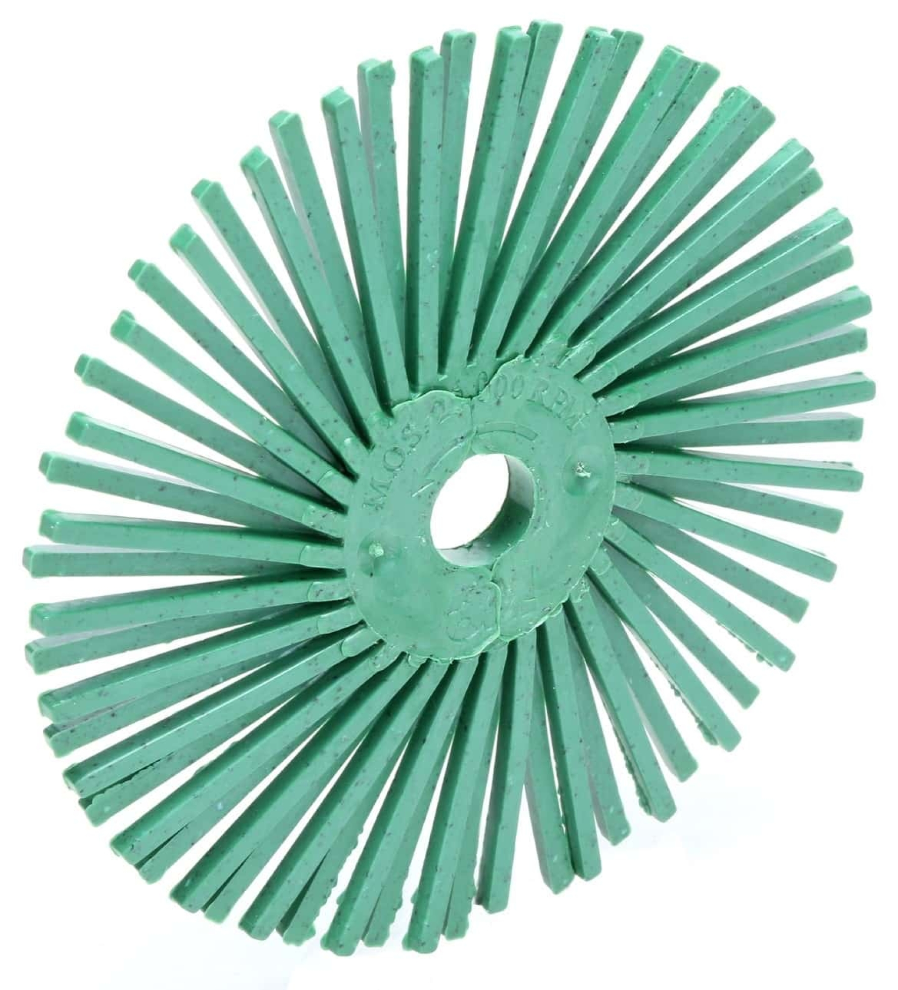 3M™ Scotch-Brite™ RB-ZB 30125, Ø 50 mm x 9,5 mm, P1000, Fein, Typ C, Hellgrün, 20.000 U./Min., Radial Bristle Brush mit Präzisions-Keramikkorn, Für Reinigungs- und Entgratungsarbeiten