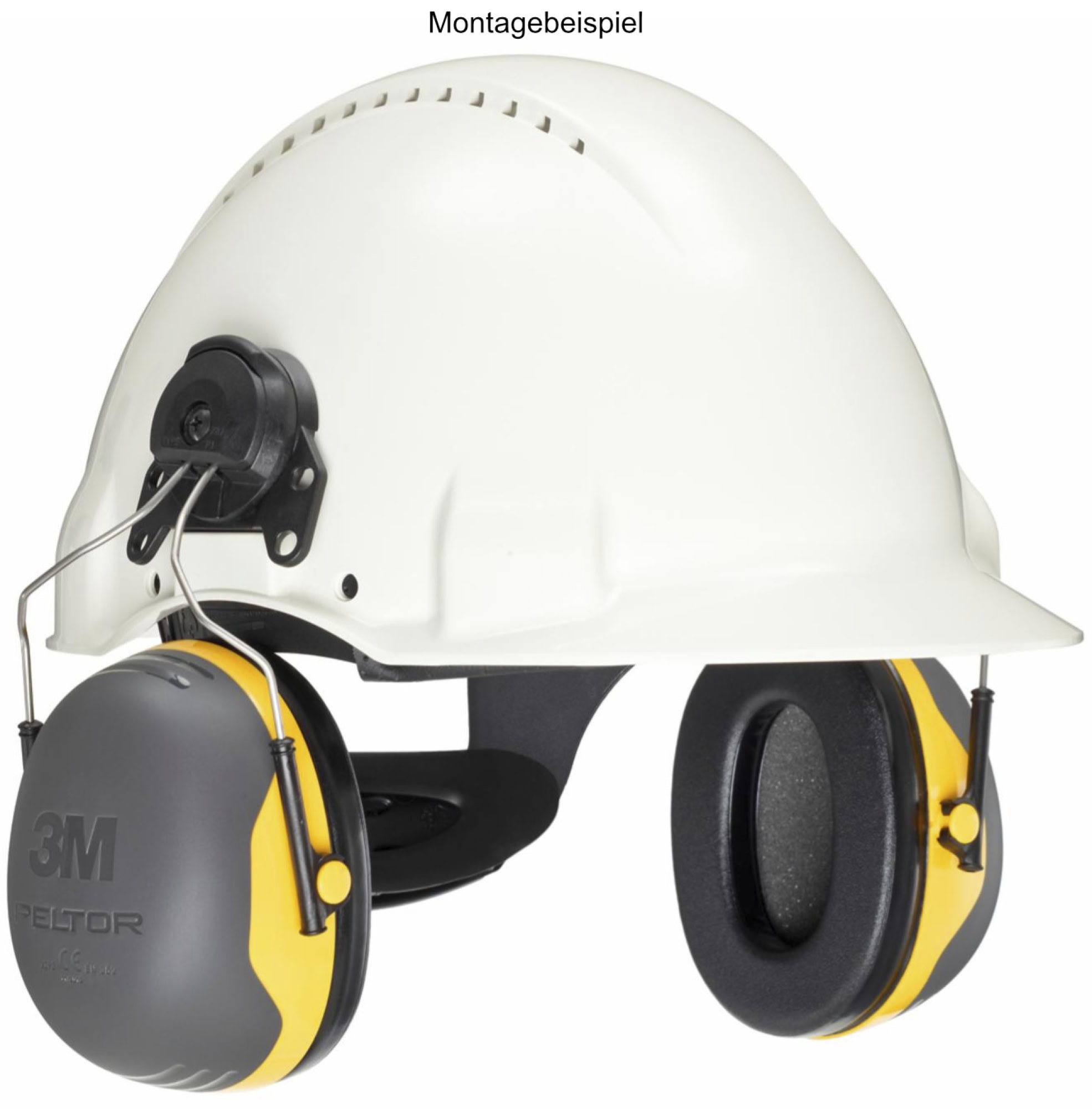 Preview: 3M™ PELTOR™ X2P3E, SNR = 30 dB, Schwarz/Gelb, Helmkapselgehörschutz für sehr laute Arbeitsumgebungen