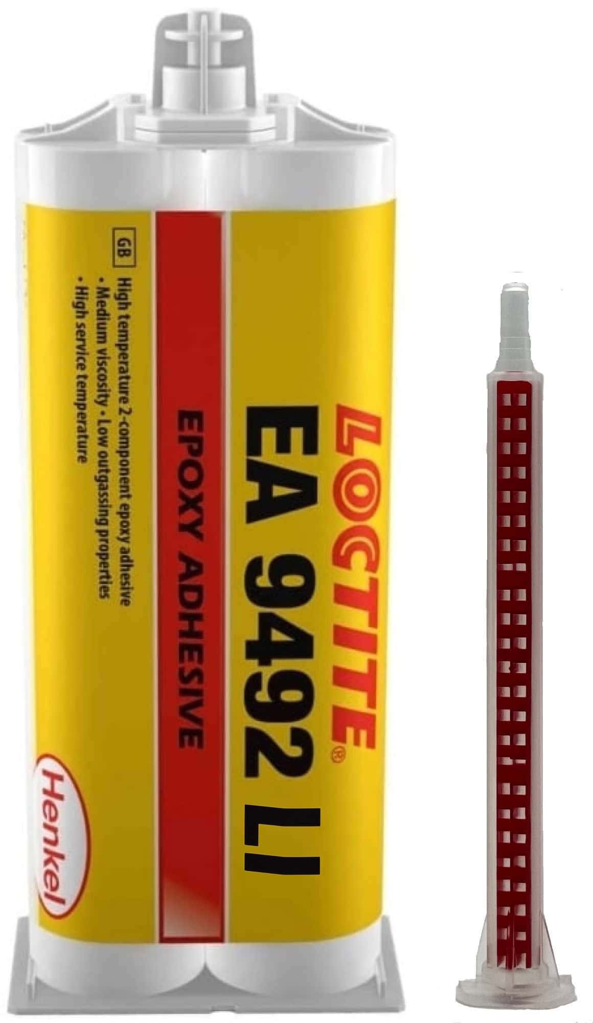 Henkel Loctite EA 9492 LI Epoxid Strukturklebstoff, 50 ml, Weiß, 2:1, Mittel, 2K , 2344912, Hohe Temperatur und Chemikalienbeständigkeit mit 