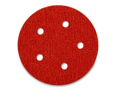 3M Cubitron Hookit 950U 52071, Ø 125 mm, 180+, 12.000 U./Min., 5-fach gelocht, Kletthaftend, Papierschleifscheibe mit Präzisions-Keramikkorn