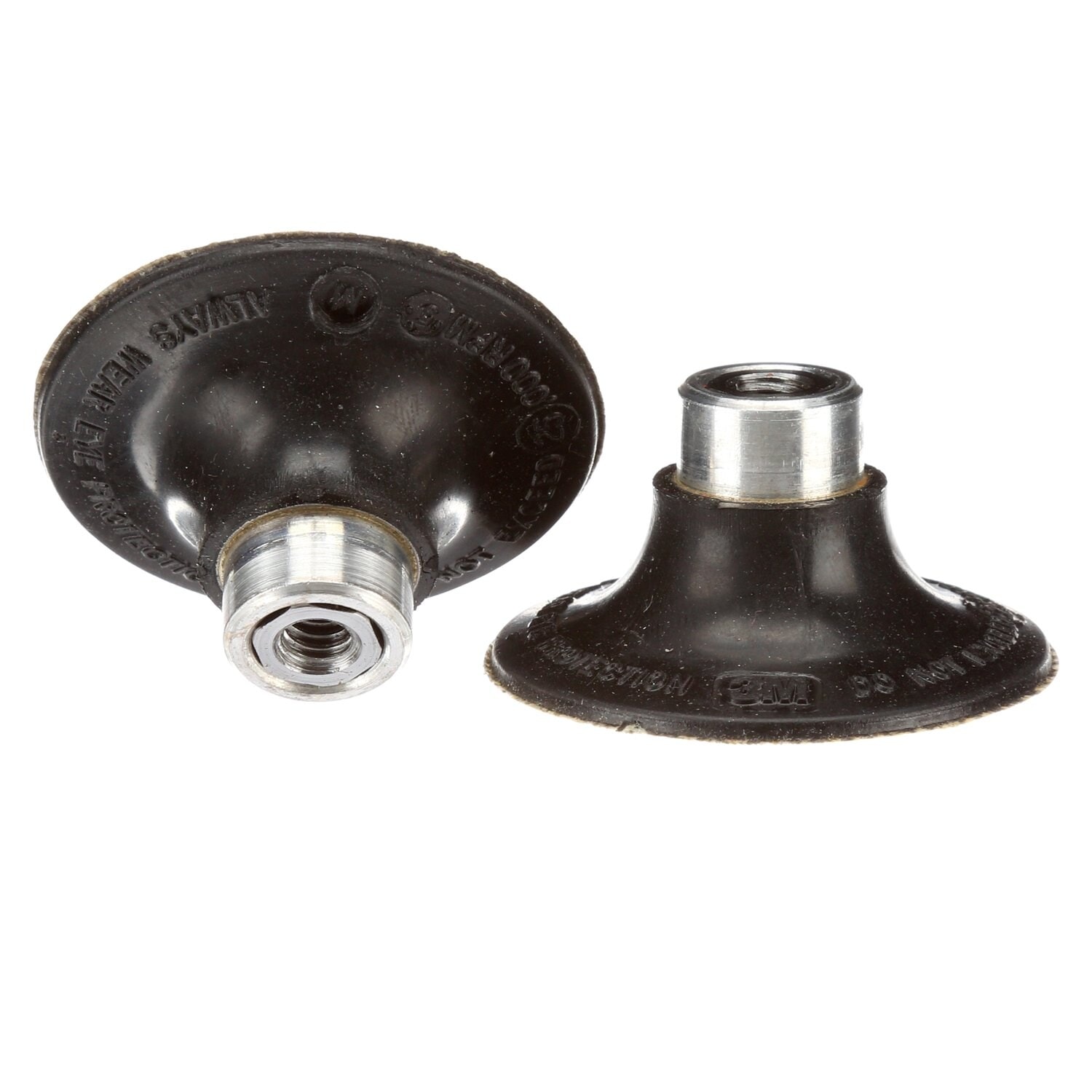 3M Roloc 45092, Gummistützteller DR-AC mit Metallwindekern und integrierter 1/4"-Aufnahme zum direkten Einsatz auf Winkelschleifern, Ø 76,2 mm, Medium