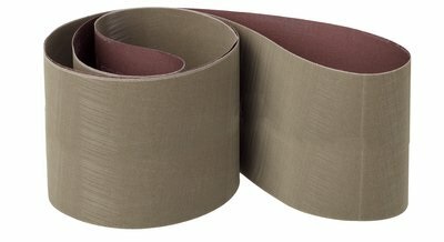 3M Trizact 307EA 78067, 50 mm x 4000 mm, P280 / A6, J-Gewebe, Universal Schleifband mit Aluminiumoxid-Schleifkorn