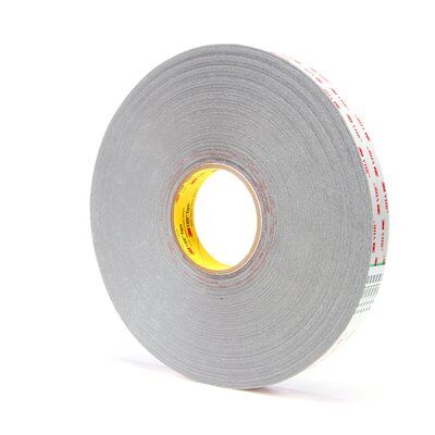 3M VHB 4936P, 19 mm x 3 m, 0,6 mm, Grau, Kurzrolle, Papier Abdeckung, Doppelseitiges Klebeband