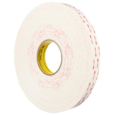 3M VHB 4950P, 19 mm x 33 m, 1,1 mm, Weiß, Papier Abdeckung, Doppelseitiges Klebeband