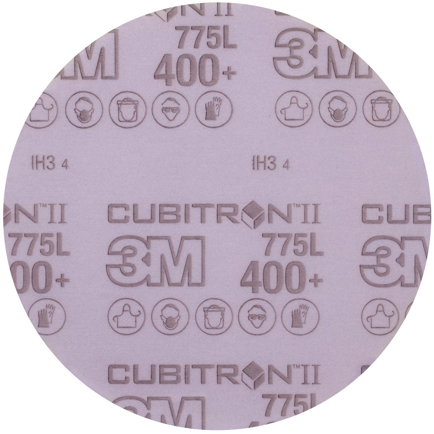 3M Cubitron II Hookit 775L 05056, Ø 150 mm, 400+, Ungelocht, Kletthaftend, Filmscheibe mit Präzisions-Keramikkorn