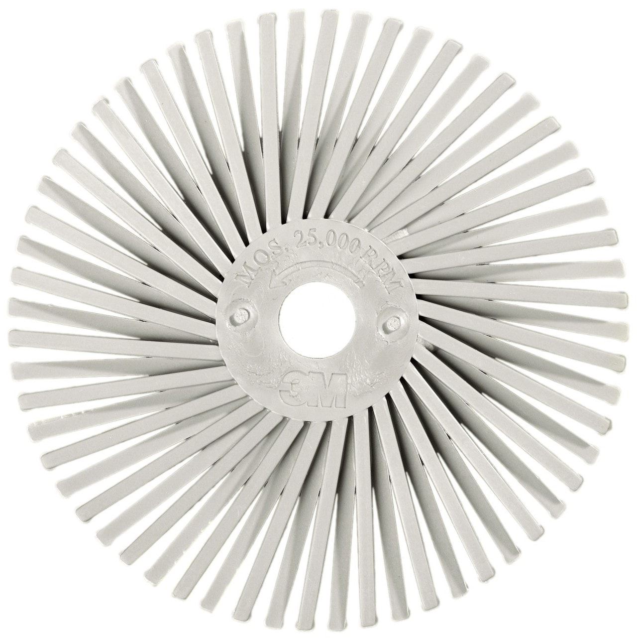 3M Scotch-Brite RB-ZB 24281, Ø 75 mm x 9,5 mm, P120, Typ A, Weiss, 25.000 U./Min., Radial Bristle Brush, Für Reinigungs- und Entgratungsarbeiten