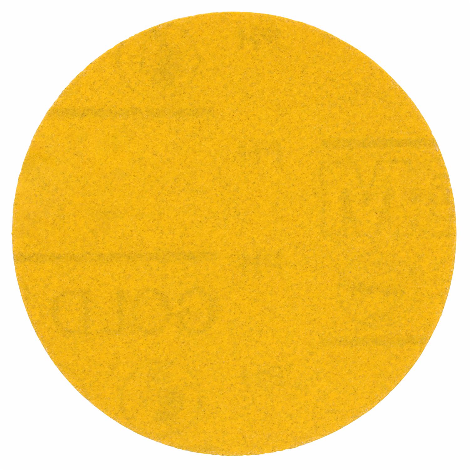 3M Hookit Schleifscheibe Gold 288U 09259, Ø 150 mm, 500+, Ungelocht, Offene Streuung, A, Kletthaftend, D-Papierscheibe mit Aluminiumoxid, Ideal für 