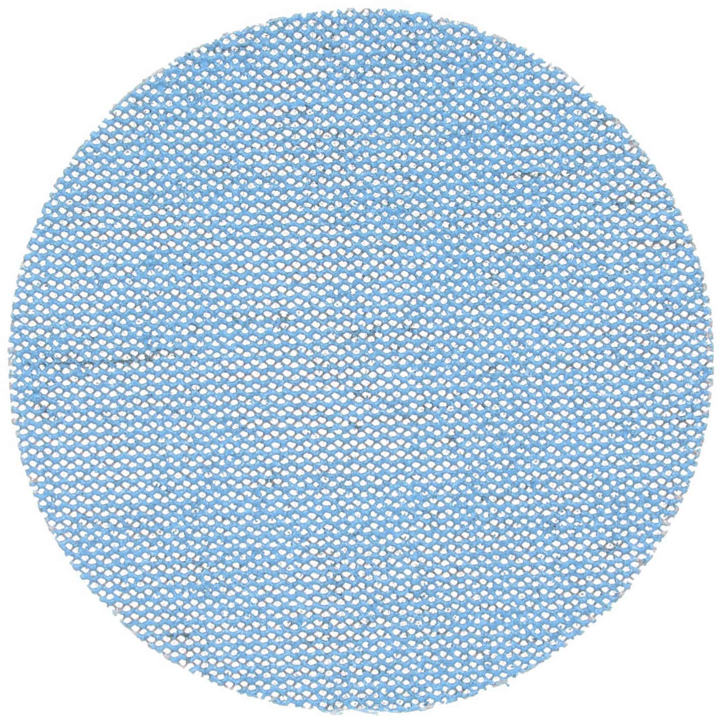 3M Hookit Gitternetz Schleifscheibe Blau 320W 36452, Ø 75 mm, P180, Für Lack, Holz, Spachtel, Metall, Gitternetz, 12.000 U./Min., Kletthaftend, 