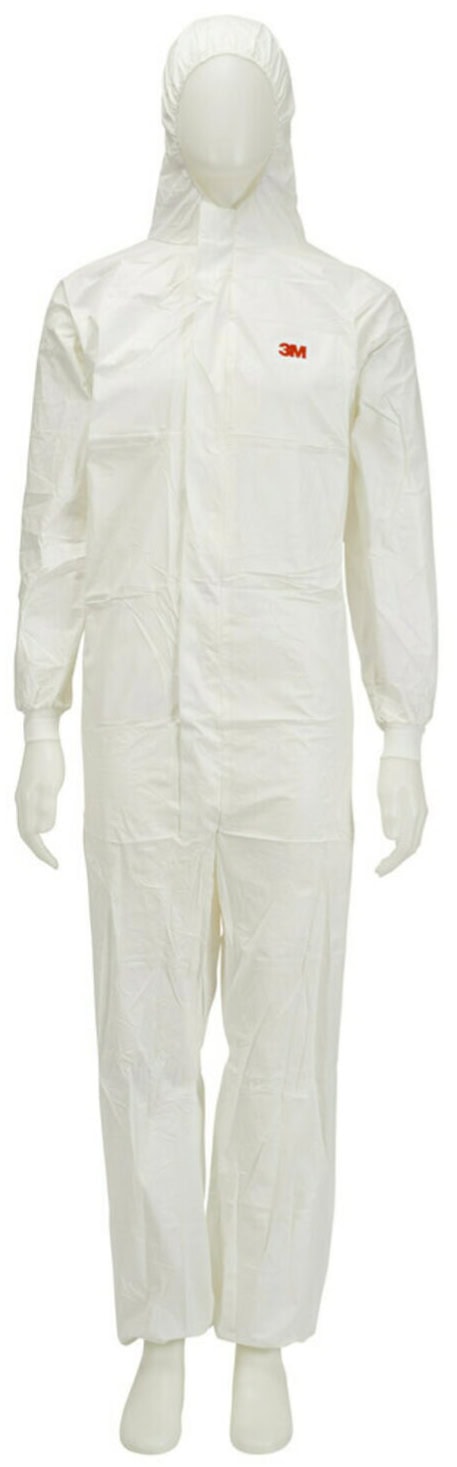 3M Schutzanzug 4545, Größe L, Typ 5/6, Polyethylen + Polyester, Zum Schutz gegen Flüssigkeitsspritzer und Partikel
