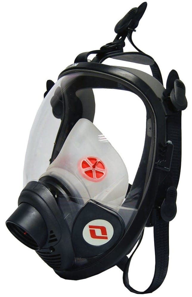 3M Vision Gasmaske / Vollmaske FM4F FF-603F, Größe L, Vorderseite RD40 Filteranschluss für 40 mm Rundfilter [NATO Standard], EN 136 [Klasse 3], 