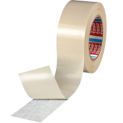 tesa Verlegeband rückstandsfrei entfernbar für Teppich und PVC Beläge 10m x 50mm 