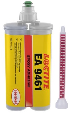 Henkel Loctite EA 9461 Epoxid Strukturklebstoff, 400 ml, Grau, 1:1, Fest, 2K, 2061251, Für unterschiedlichen Werkstoffen