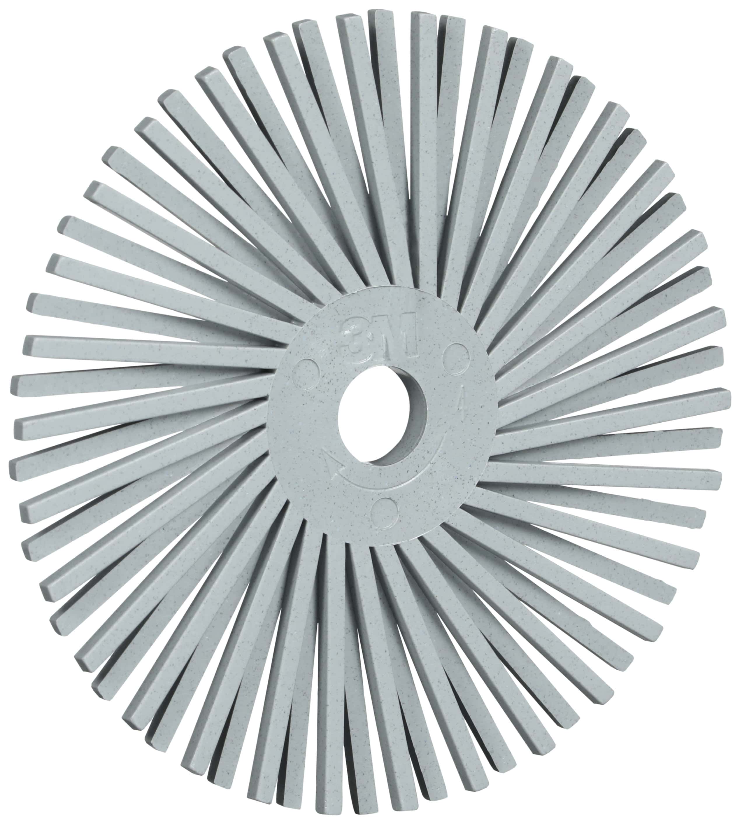 3M Scotch-Brite Präzisions Radialborstenbürste PN-RB 7100374839, Ø 75 mm x ø 10 mm, 120+, Typ A (Schräge Borsten), Grau, 20.000 U./Min., Für 