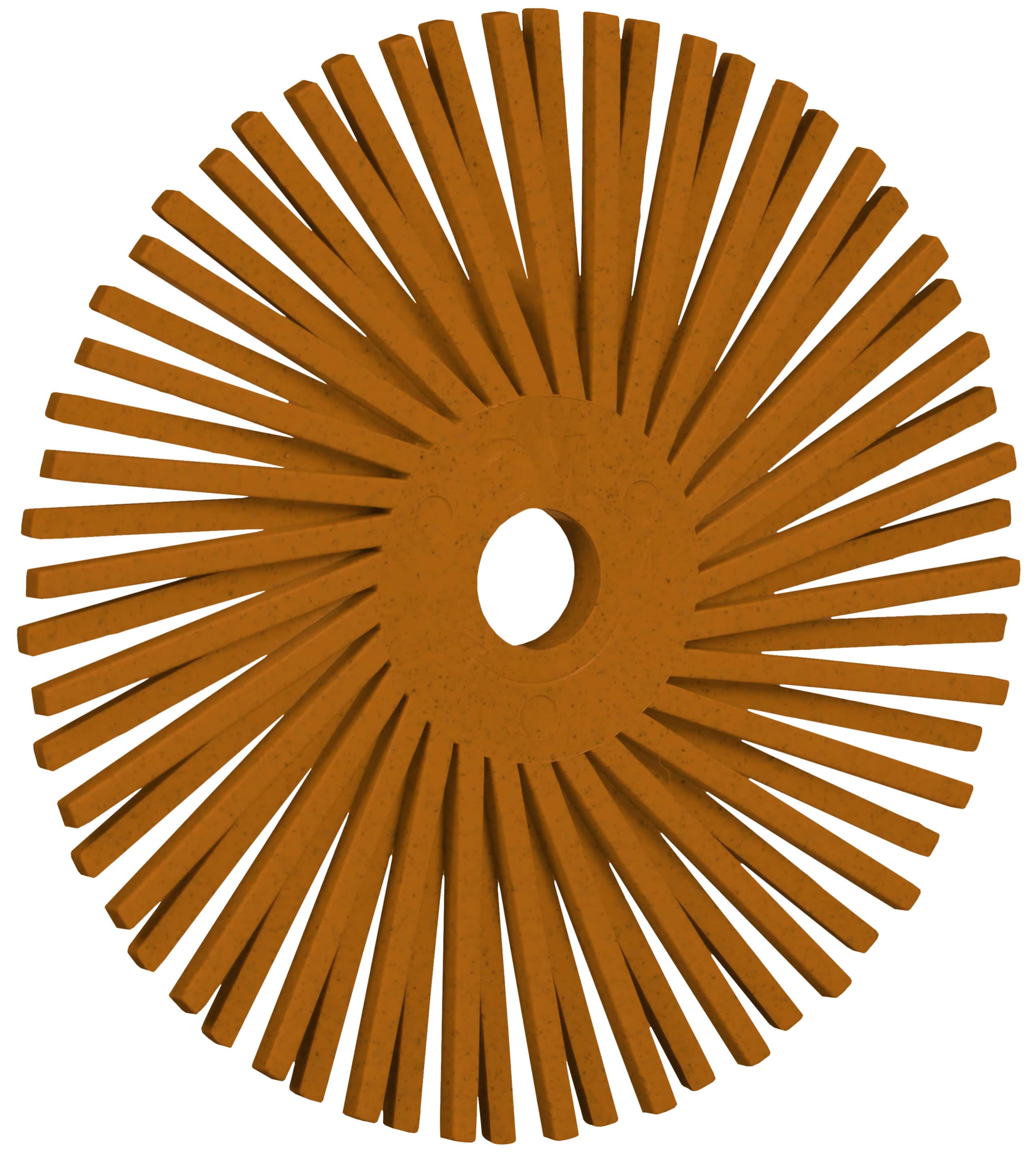 3M Scotch-Brite Präzisions Radialborstenbürste PN-RB 7100374841, Ø 75 mm x ø 10 mm, 80+, Typ A (Schräge Borsten), Orange, 20.000 U./Min., Für 