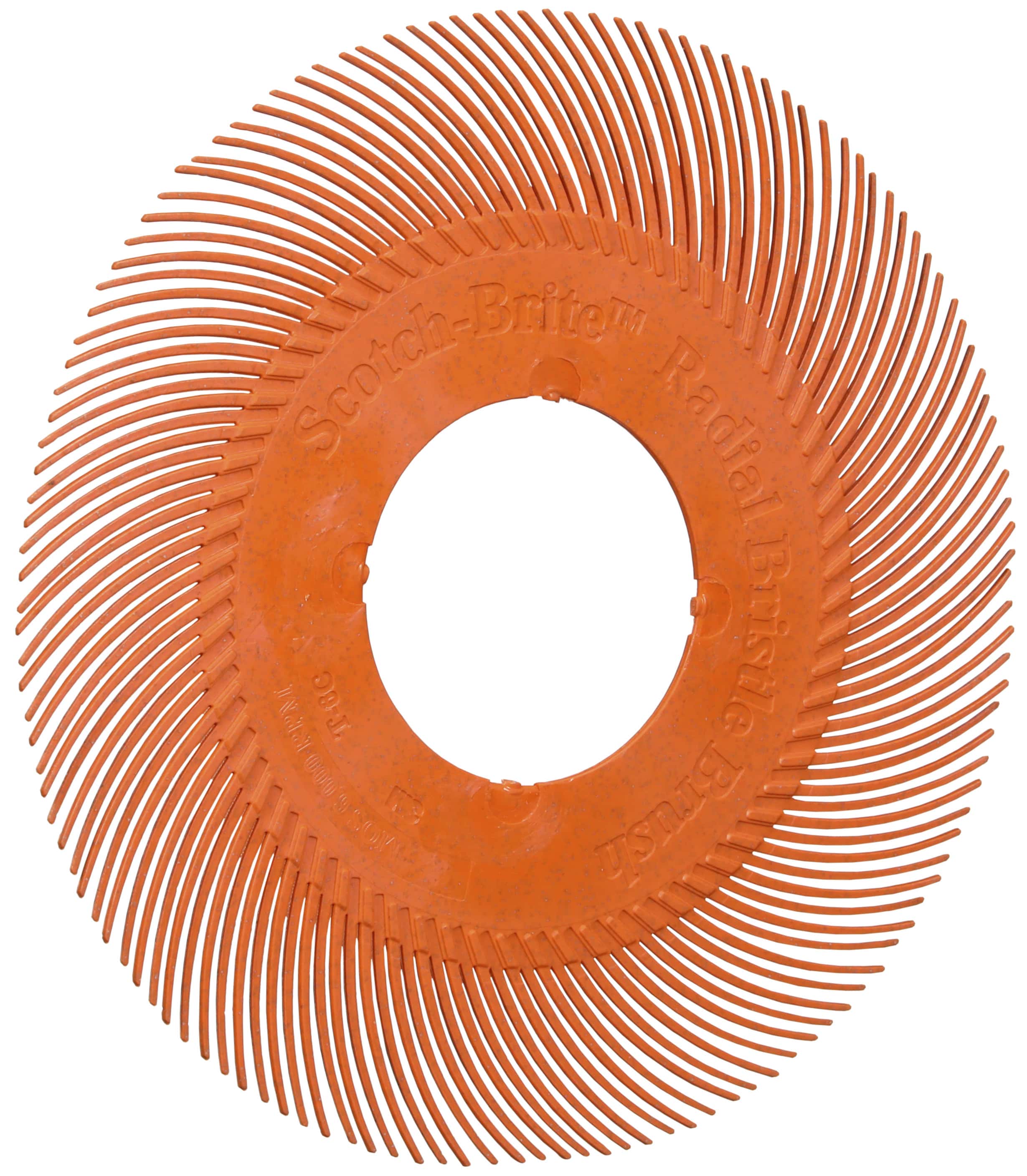 3M Scotch-Brite Präzisions Radialborstenbürste Einzelsegmente PN-RB 7100374926, Ø 194 mm, 80+, Typ C (Gebogene Borsten), Ohne Adapter, Orange, 6.000 U