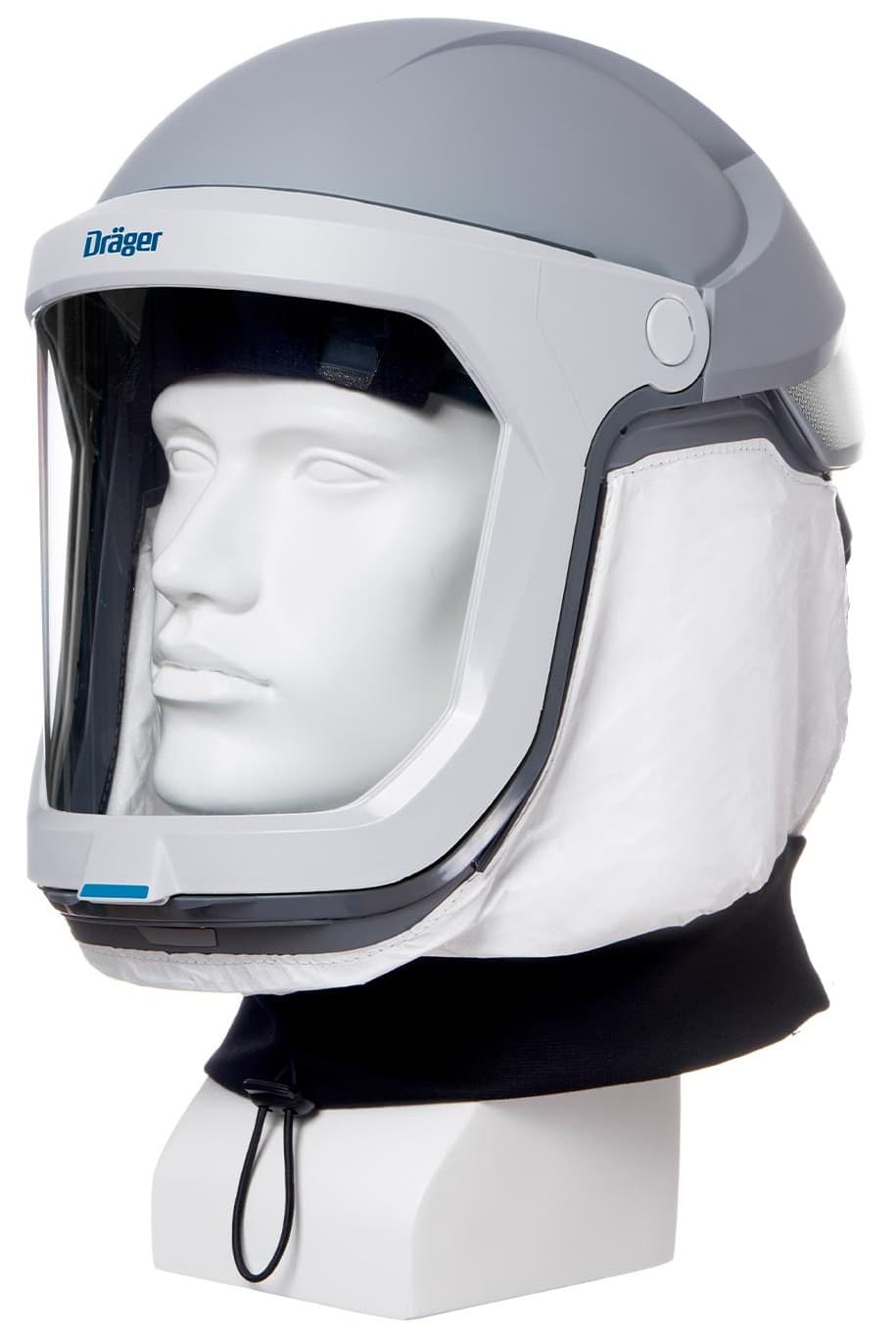 Dräger X-plore 8000 Visierhelm 3710790, TH3, Klar, Chemikalienbeständige Abdichtung | Tychem 2000, L2 T2 | Halsabschluss, Polycarbonat Visier, Dräger
