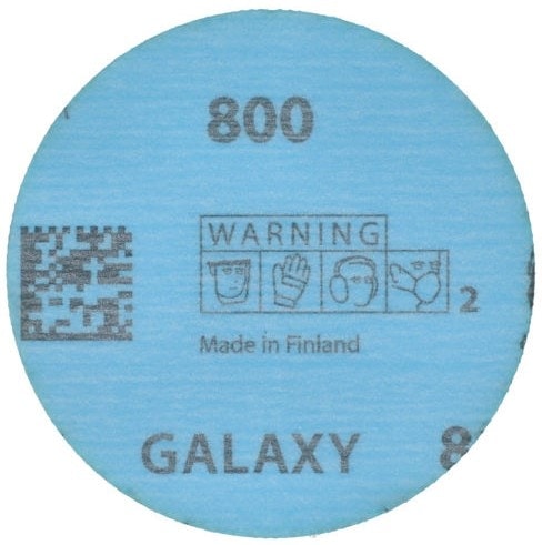 Mirka Galaxy FY6JT05015, Ø 77 mm, P150, Ungelocht, Kletthaftend, Filmscheibe mit Präzisions-Keramik- & Aluminiumkorn