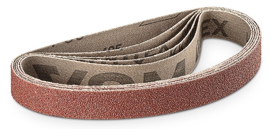 VSM CERAMICS XK870T 790906, 20 mm x 520 mm, K, P40, T-Baumwolle, Ausführung (E07), Rot, Feilenband mit Keramik, Für Edelstahl und Superlegierungen