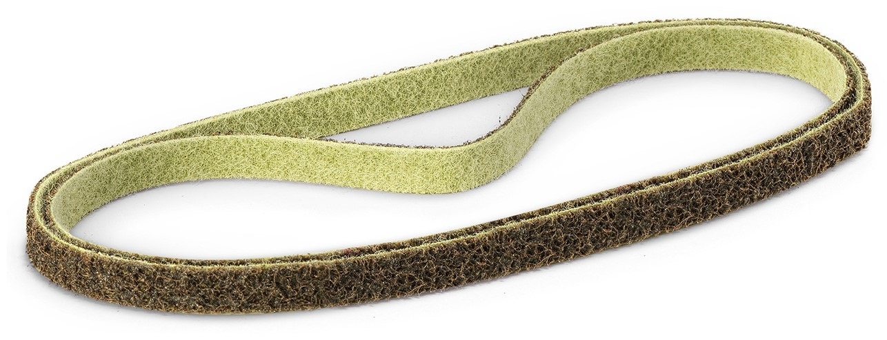 VSM ALUMINIUMOXID KV707T 797414, 30 mm x 533 mm, A, P100, T-Polyester, Ausführung (E07), Grob, Braun, Schmalband mit Aluminium, Für Edelstahl und NE-