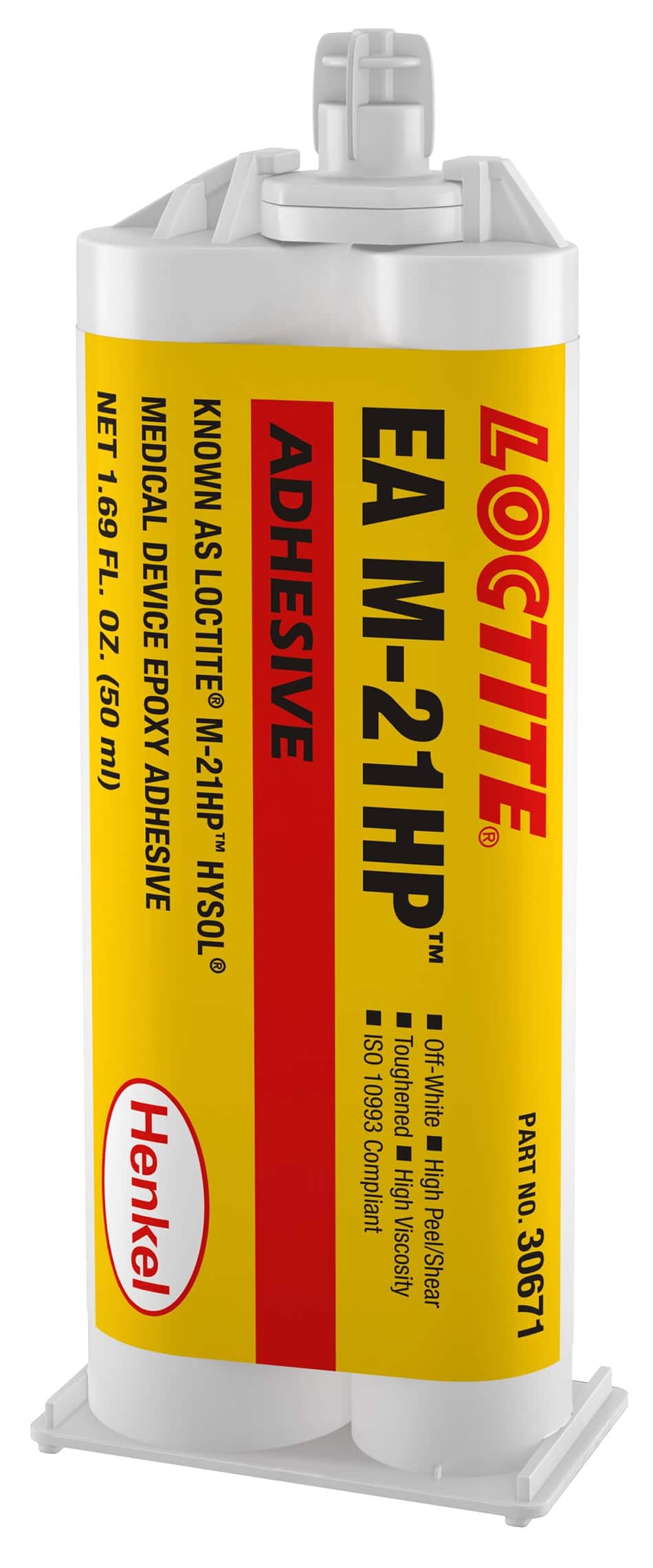 Henkel Loctite EA M-21HP Epoxid Strukturklebstoff, 50 ml, Beige, 2K, 2:1, 235017, Für die Montage von medizinischen Einweggeräten zugelassen