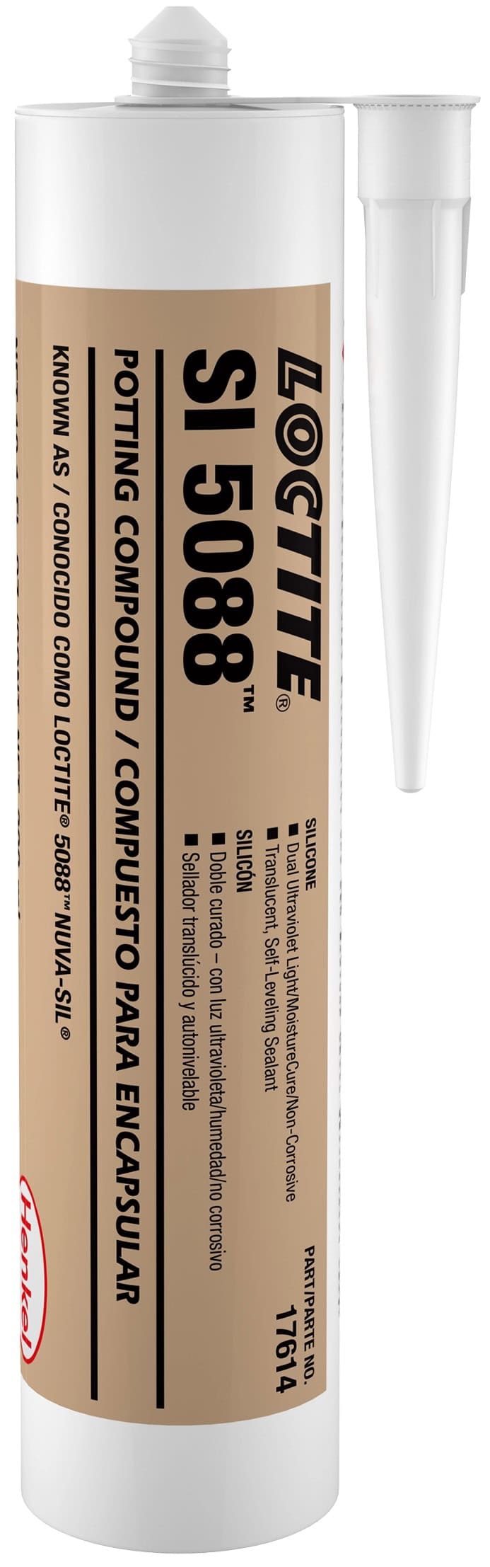 Henkel Loctite SI 5088 UV Klebstoff, 300 ml, Transluzent , 212082 ,Für elastische Verklebungen, Abdichtung und Auslaufsicherheit