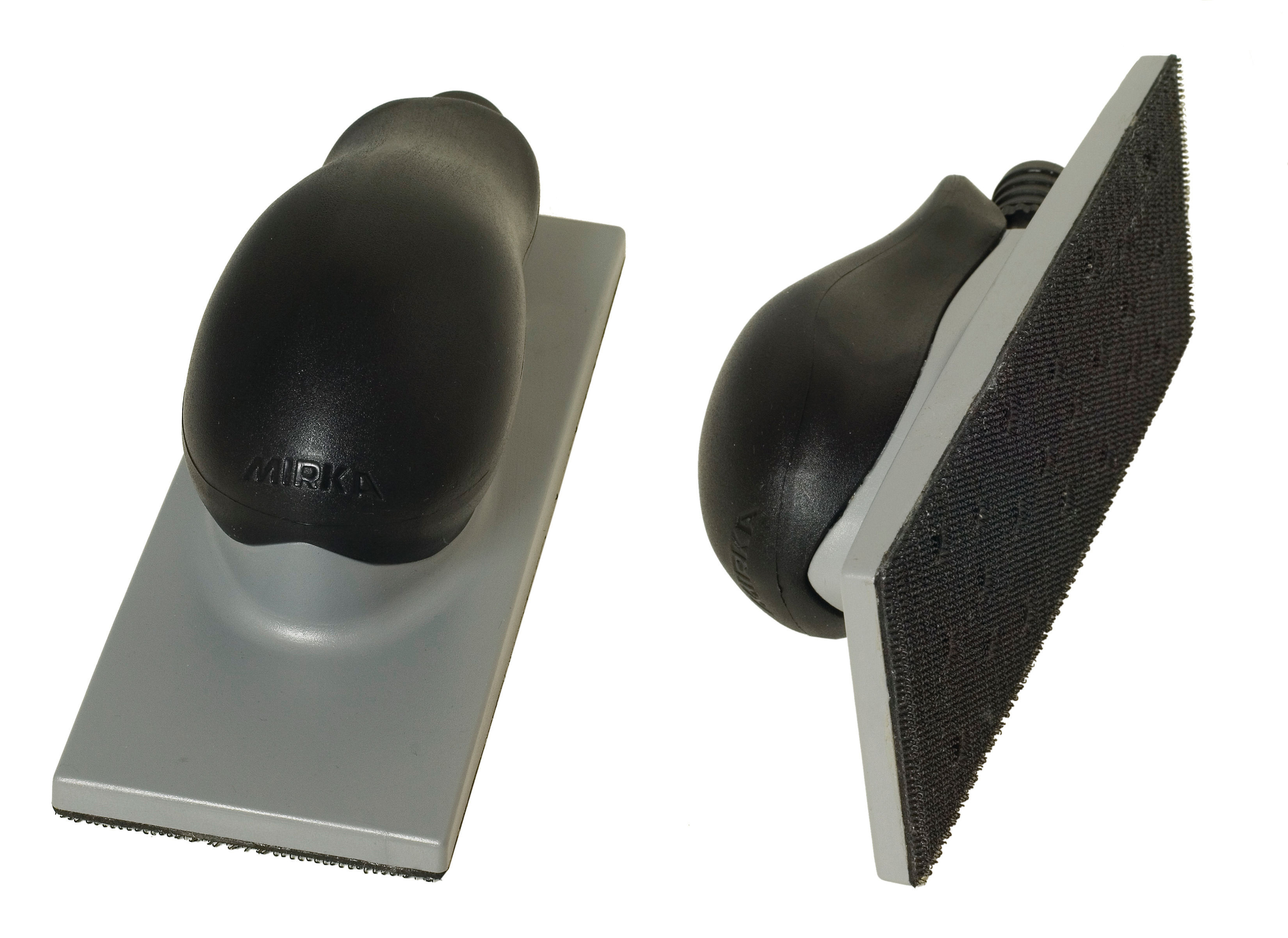 Mirka 8391502011, 70 x 198 mm, Medium, 22 Löcher, Grau, Kletthaftend, Handblock mit Absaugung und Luftregulierung