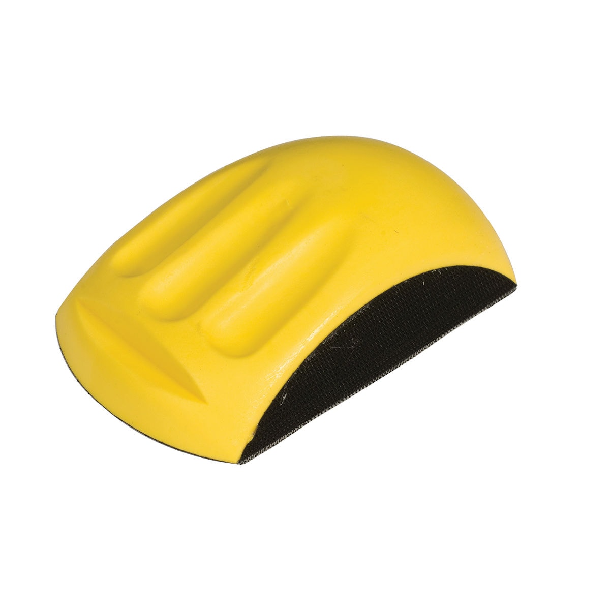 Mirka 8390330111, 78 mm x 87 mm x 148 mm, Medium, Ungelocht, Gelb, Kletthaftend, Handblock ohne Absaugung, Ideal für alle Ø 150 mm Mirka