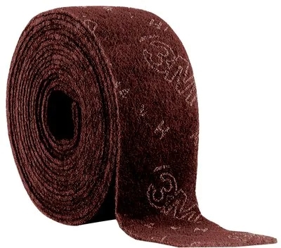 3M Scotch-Brite CF-RL, 50 mm x 10 m, P600 - 800, A, Very fine, Rot, Vliesrolle, Für Reinigungs- und Finisharbeiten