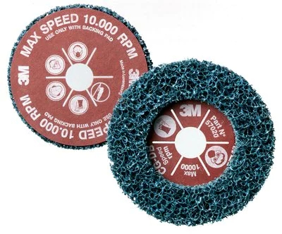 3M Scotch-Brite CG-DB E57021, 178 mm x 22 m, P100, A, Extra coarse, Grobreinigungsscheibe, Für Reinigungs- und Finisharbeiten