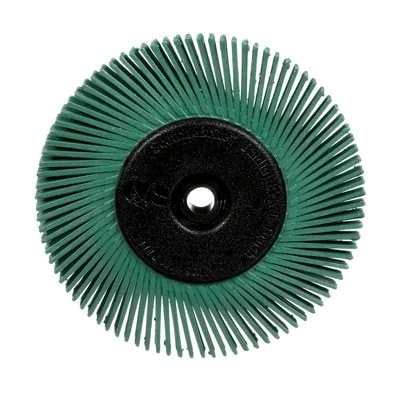 3M Scotch-Brite BB-ZB 33081, Ø 203 mm x 25 mm, P50, Typ S, Grün, 6.000 U./Min., Radial Bristle Brush, Für Reinigungs- und Entgratungsarbeiten