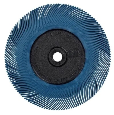 3M Scotch-Brite BB-ZB 33085N, Ø 193 mm x 25 mm, P400, Typ C, Blau, 6.000 U./Min., Radial Bristle Brush, Für Reinigungs- und Entgratungsarbeiten