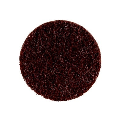 3M Scotch-Brite Roloc PN-DR PNDR4090, Ø 50 mm, K, Coarse, Braun, 25.000 U./Min., Präzisions-Vliesscheibe ohne Zentrierloch, Für Abtrags- und