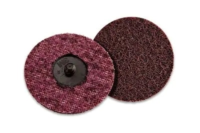 3M Scotch-Brite Roloc SC-DR 116915, Ø 38 mm, P220 - 280, A, Medium, Rot, 18.000 U./Min., Vliesscheibe, Für Entgratungs- und Finisharbeiten