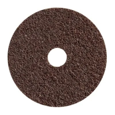 3M Scotch-Brite SE-DH 60984, Ø 115 mm x 22 mm, P150 - 180, A, Coarse, Braun, 9.600 U/Min., Gelocht, Kletthaftend, Kletthaftend, Vliesscheibe mit