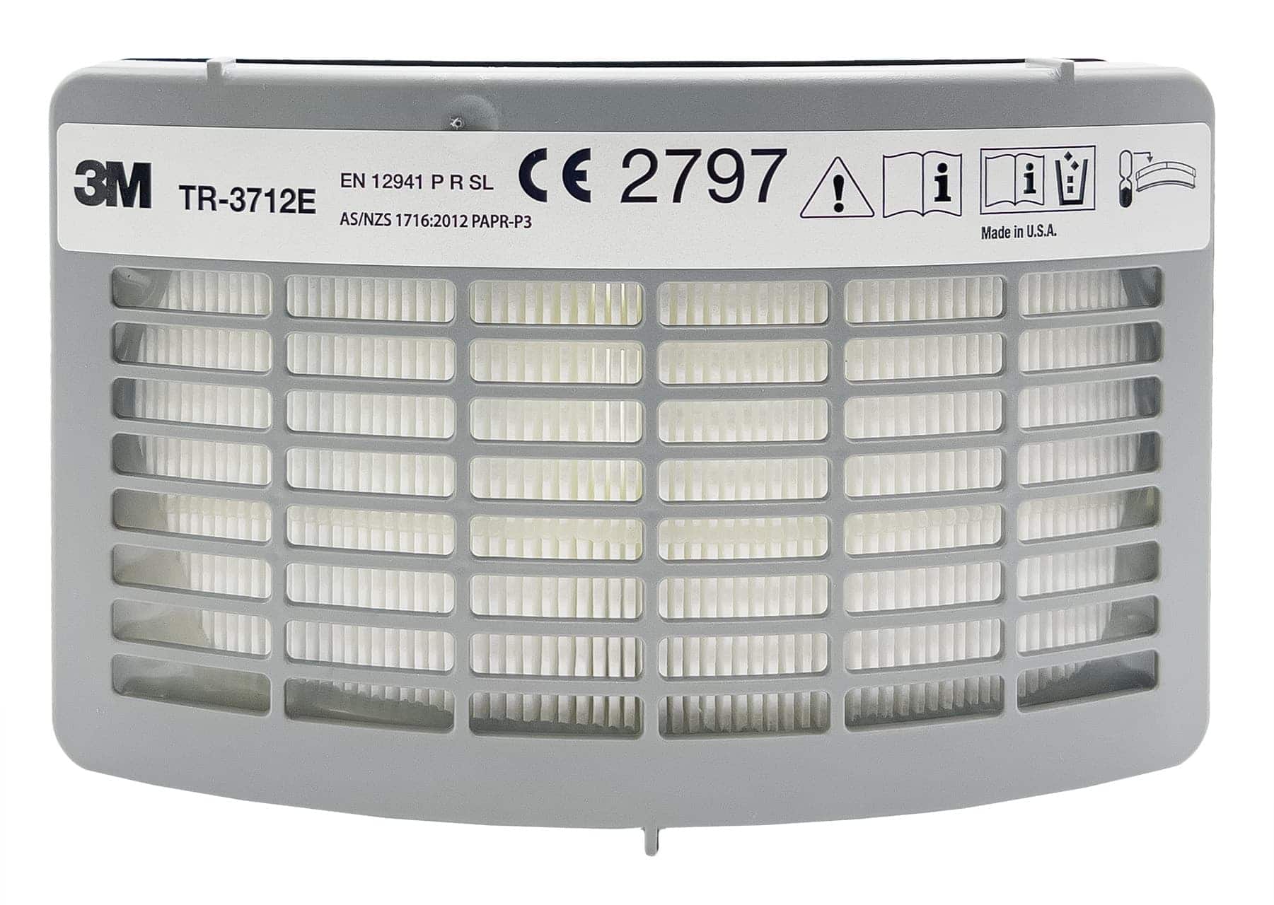 3M Versaflo TR-3712E Partikelfilter, P3 R SL, Filter gegen feste & flüssige Partikel für TR-300+ Serie