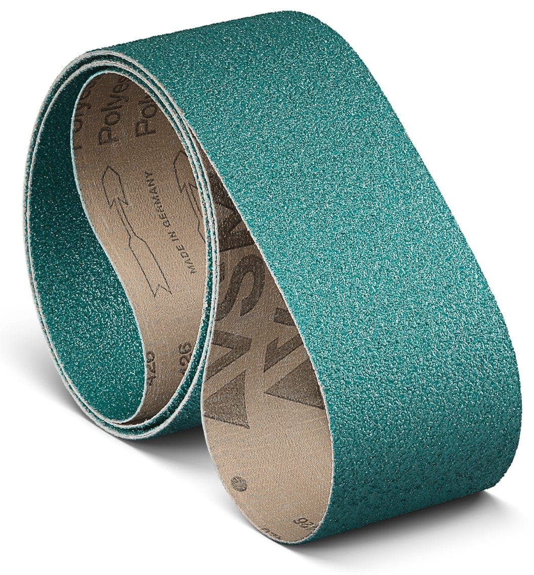 VSM Zirkonkorund ZK713X 727565, 1.480 mm x 1900 mm, Z, P120, X-Polyester, Ausführung (E07), Blau, Breitschleifband mit Zirkonkorund/Aluminiumoxid, Für