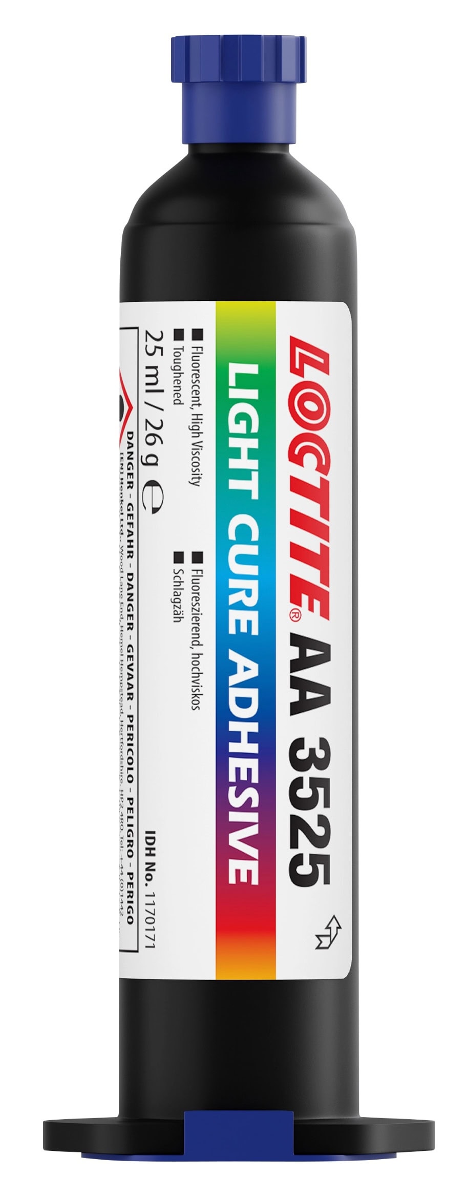 Henkel Loctite AA 3525 UV Klebstoff, 25 ml, Transparent, 1170171, Für Kunststoffe und Metalle