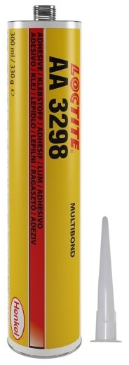 Henkel Loctite AA 3298 Acrylat Klebstoff, 300 ml, Gelb, Fest, 1K, 1420962, Für Glas und Metalle