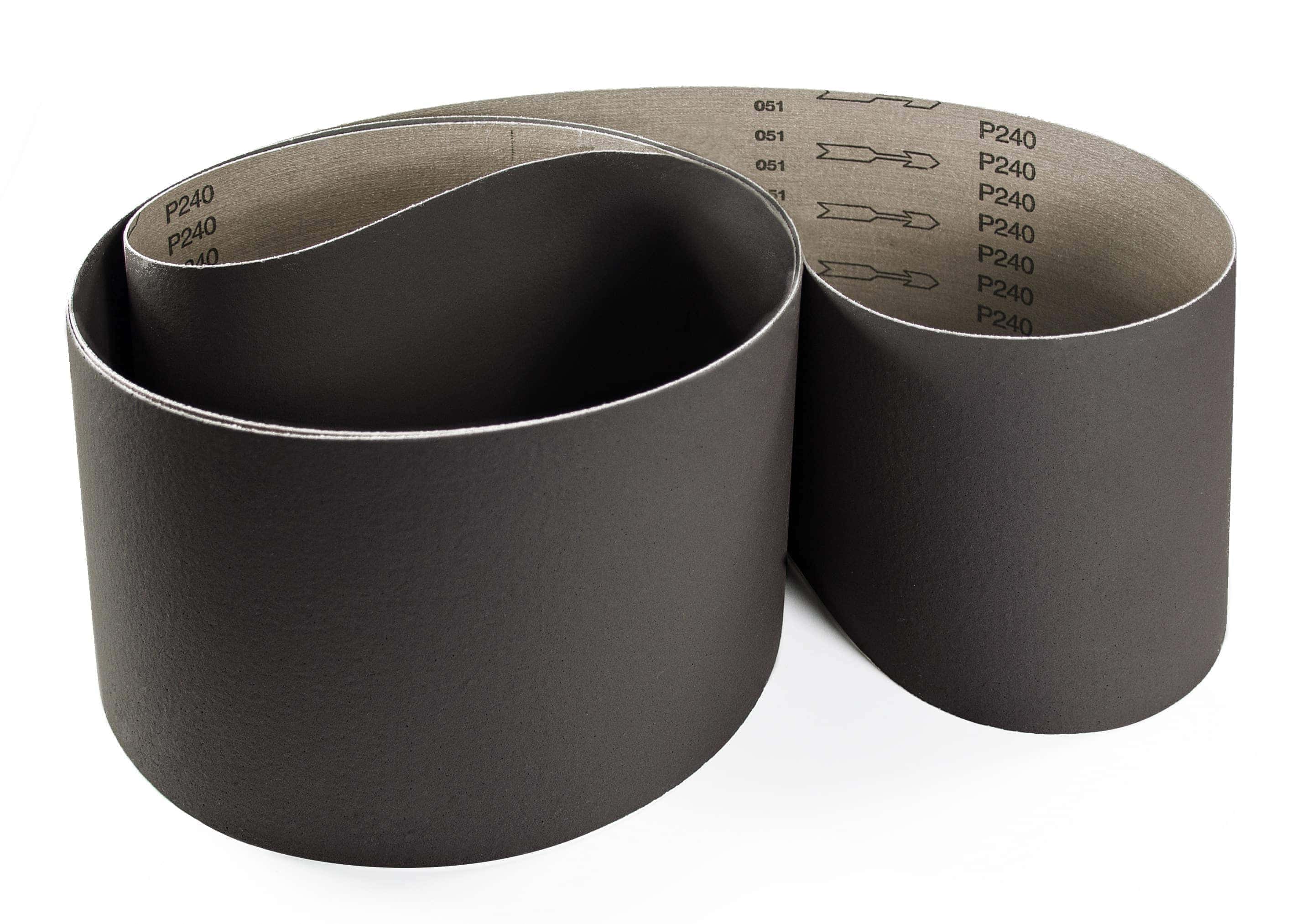 VSM Ilumeron RK700X 708803, 150 mm x 3000 mm, A, P1000, X-Polyester, Ausführung (E08), Anthrazit, Schmalband mit Aluminiumkorn, Für Edelstahl und 