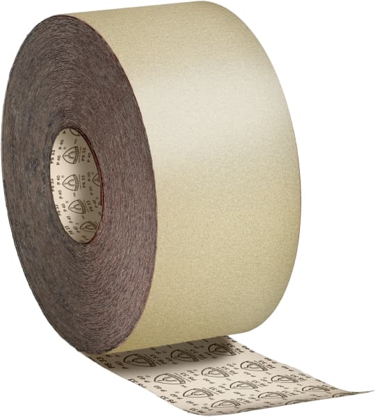 KLINGSPOR PS 33 B Papier Schleifrolle 146387, 110 mm x 50 m, P400, A, Ohne Haftung, Aluminiumkorn, Für Farbe, Lack und Spachtelmasse
