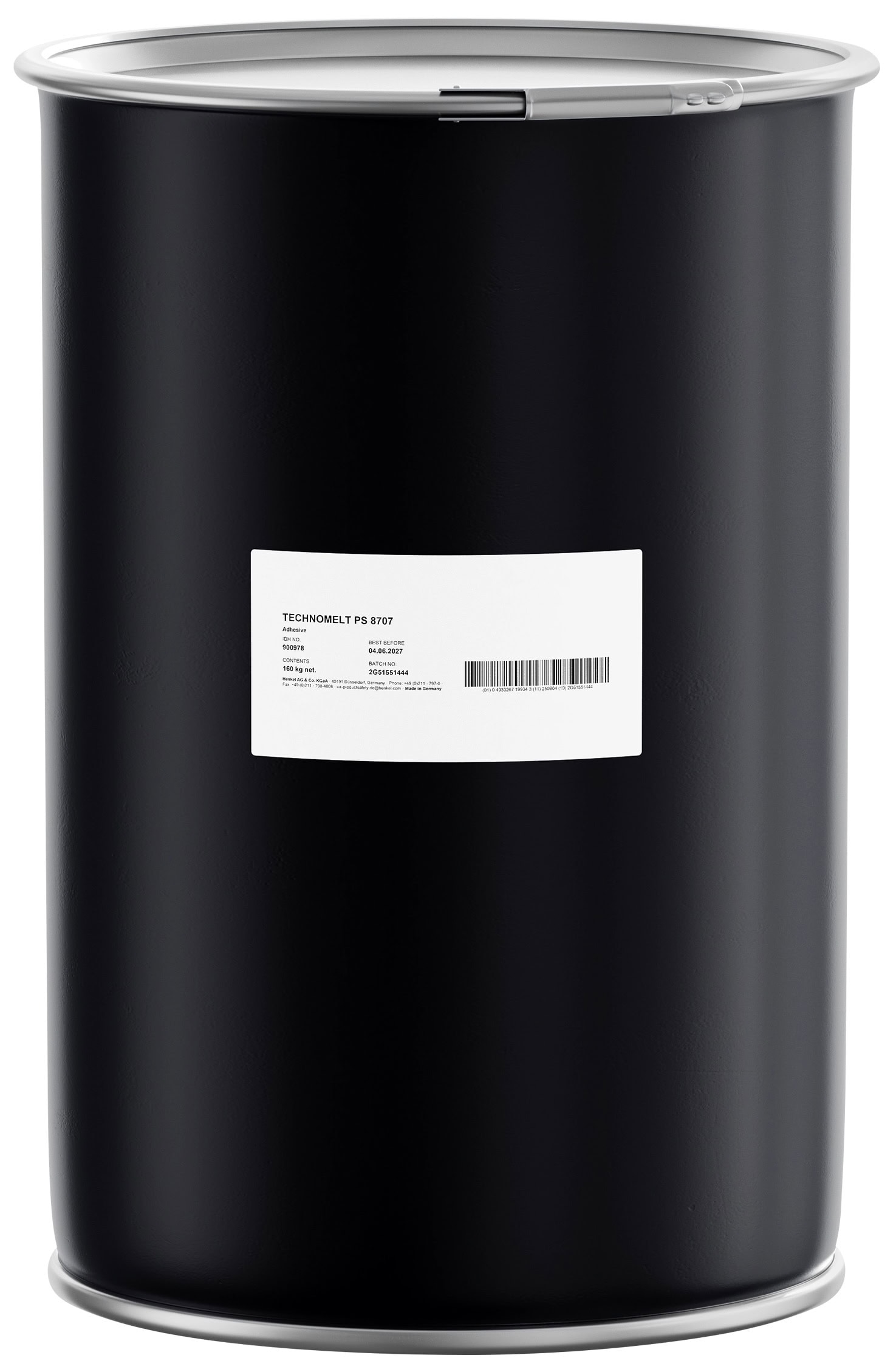 Henkel Technomelt PS 8707 Schmelzklebstoff, 15 Kg, Hellgelb/ Transparent, 1022623, Für Etiketten für verformbare Behältnisse, industrielle 