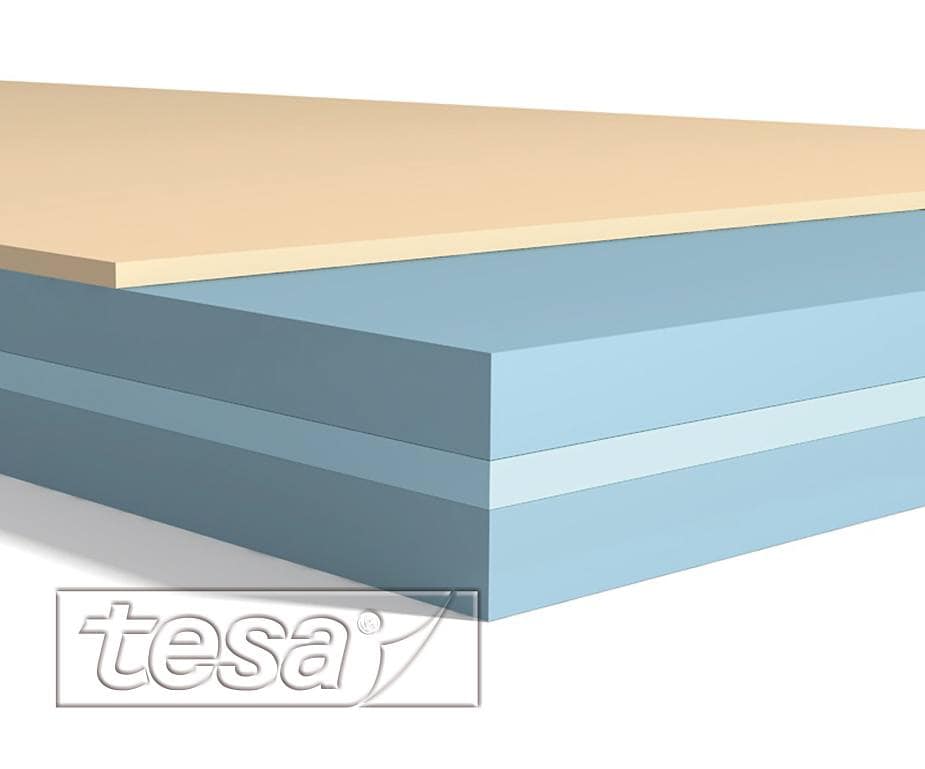 tesafix 4972, 150 mm x 100 m, 0,048 mm, Transparent, Dünnes doppelseitiges Folienklebeband