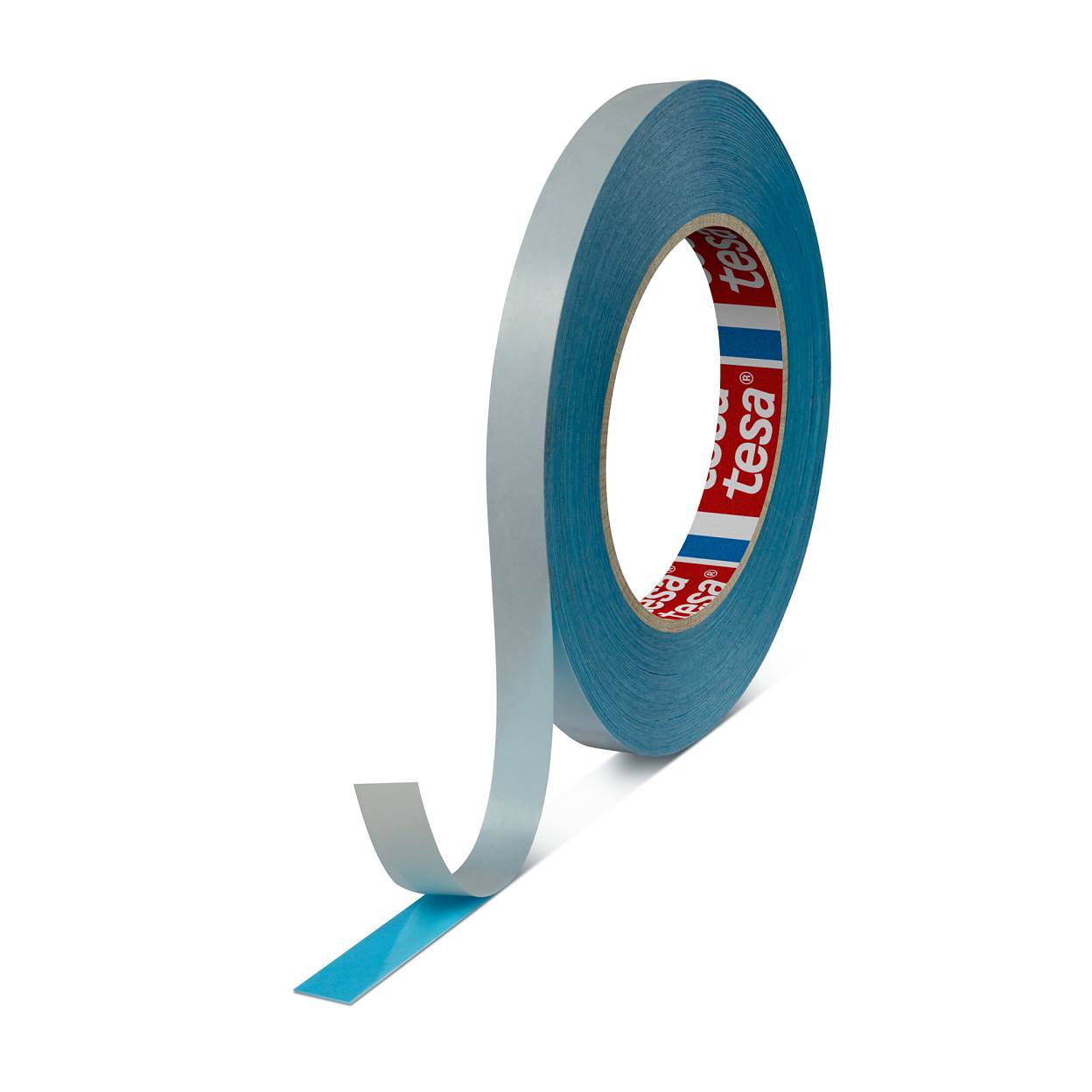 tesafix 51914, 50 mm x 50 m, 0,09 mm, Blau, Repulpierbares doppelseitig klebendes Ansatzband